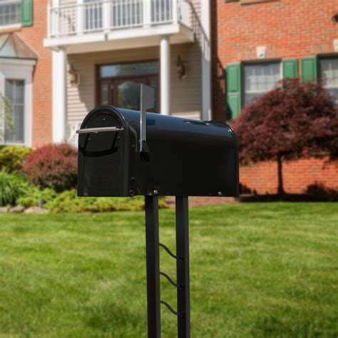 mailbox metal box post in ground|galvanized steel mailbox post.